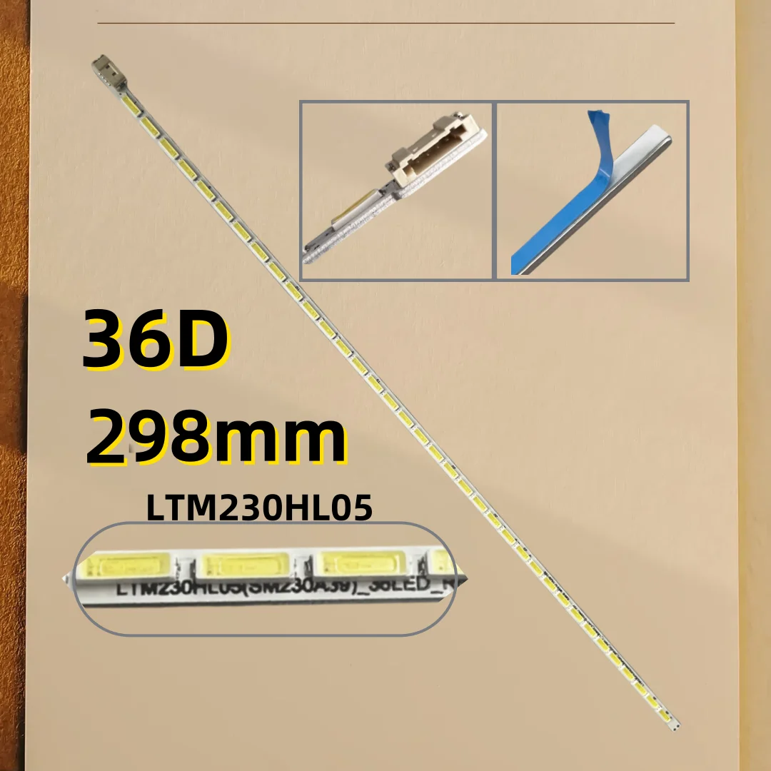 Fita de retroiluminação LED de 298 mm 23 polegadas P2314HT LJ07-01064C fita de luz LTM230HL05 SMS230A39 36D