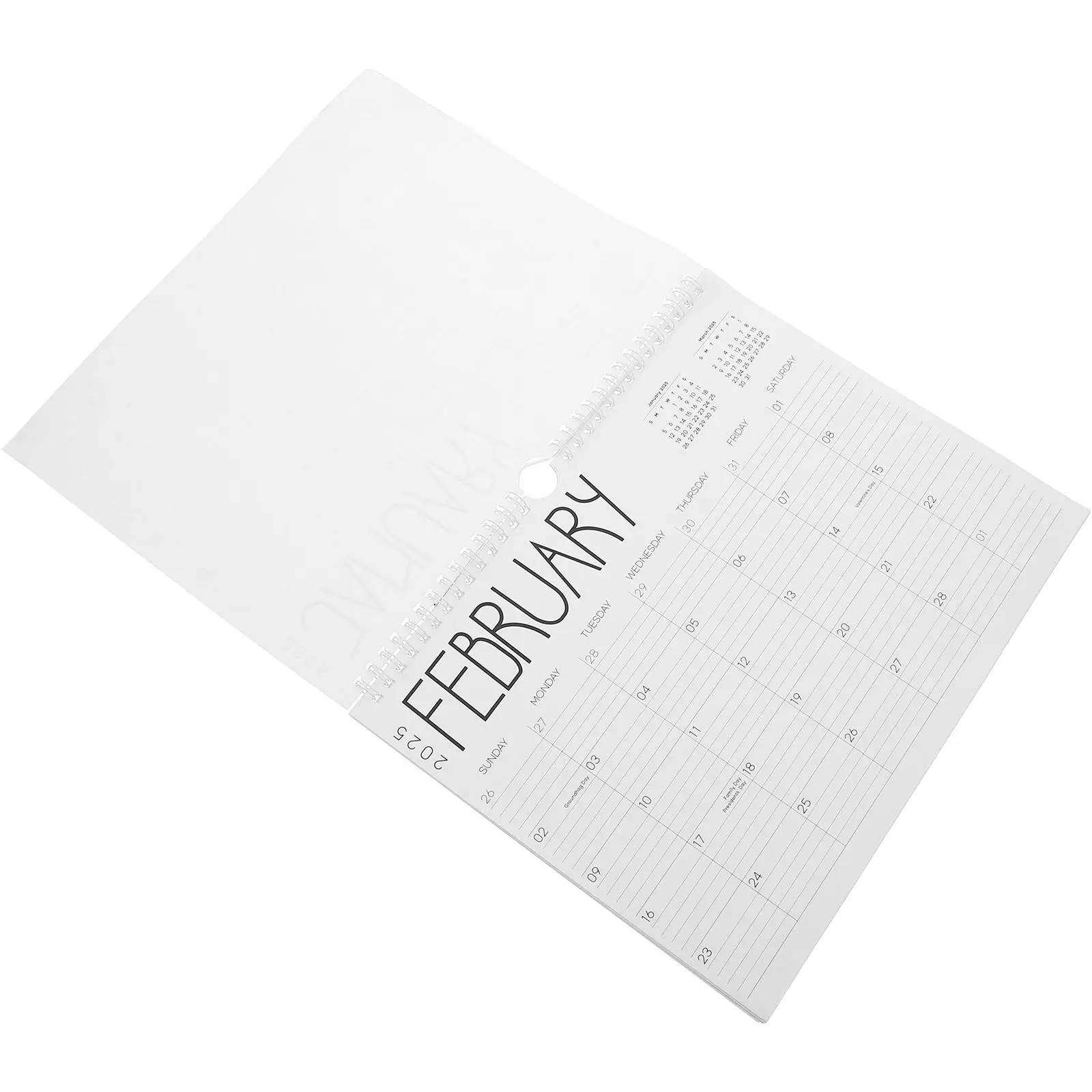 

2025 Wall Calendar Schedule Book Monthly Planner Hanging Graphing Notebook Paper Yearly Agenda Desk Home Office Decor