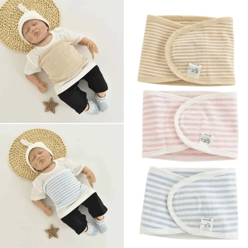 Baby Belly Band Cotton Newborn Belly-Belt Infant Umbilical Cord Protectors Soft Baby Belly Button Band Wrap Secure Abdom