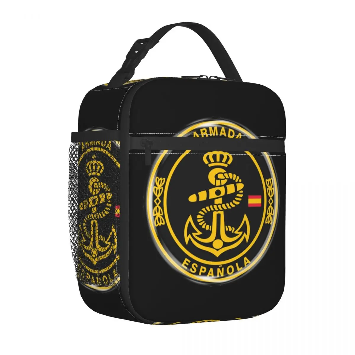 Spanish Navy Legion Insulated Lunch Bags for Women Spain Coat of Arms Portable Thermal Cooler Food Lunch Box Camping Travel