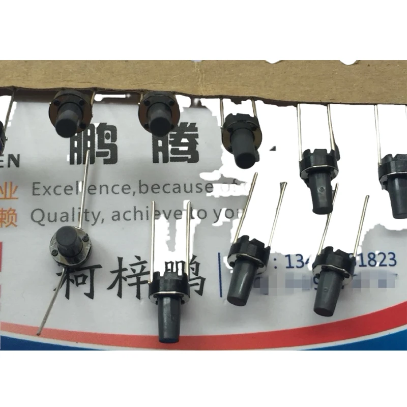 20PCS/LOTS Imported Japan ALPS Tactile Switches 6*6*9.5 Inline 2 Pins Round Head Keypad Micro Actuator Long Life SKONAN008A