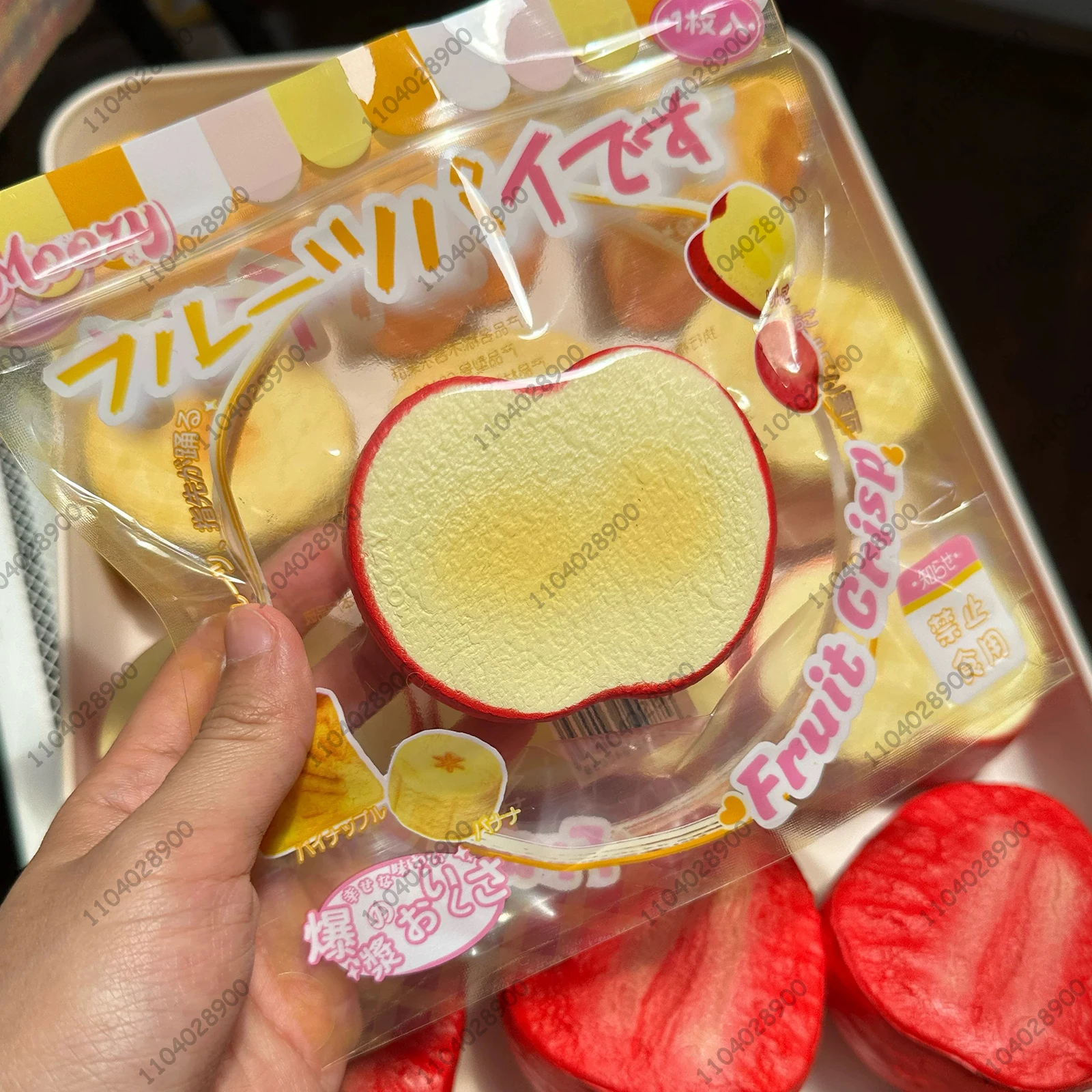 Tranche de fruits à montée lente, Squishy, pomme, banane, fraise, ananas, jouet à presser à rebond lent, libération du Stress, jouet relaxant pour les mains