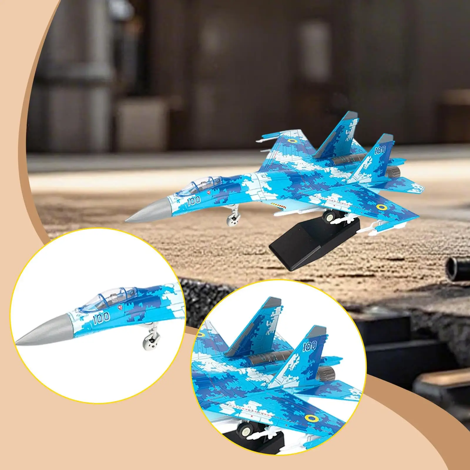 

Масштабная модель истребителя СУ-27 (1:72) — коллекционный образовательный инструмент, миниатюрный самолет для декора стола и дома
