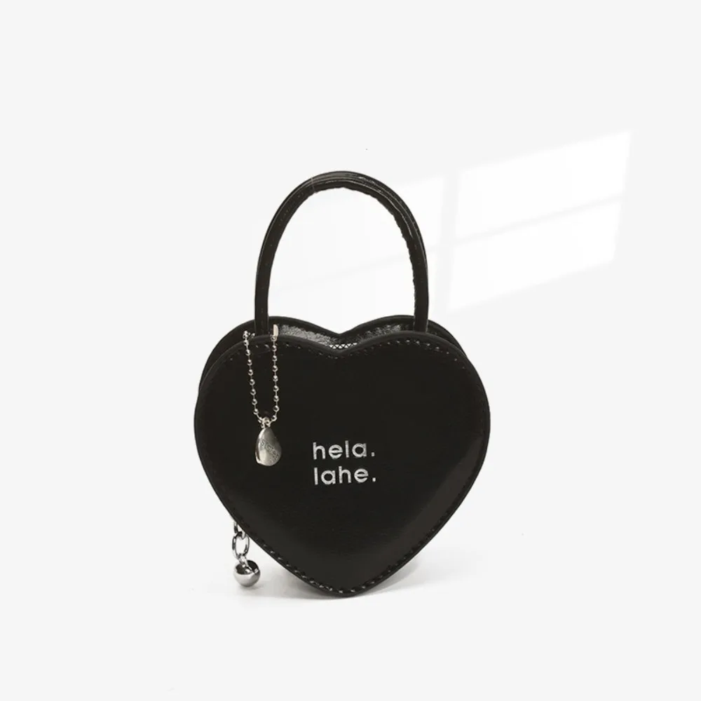 

Fashion Solid Color Halterneck Heart Wallet Multifunction Cute Women Coin Purses PU Leather Small Shoulder Storage Bag Ladies