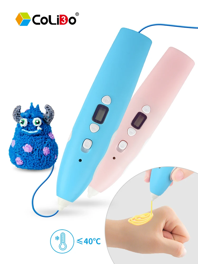 

CoLiDo 3D Pen With Display 3D Printing Pen with 1.75mm PCL Filament Low Temperature 3D Pencil Intelling Toy For Kid Gifts