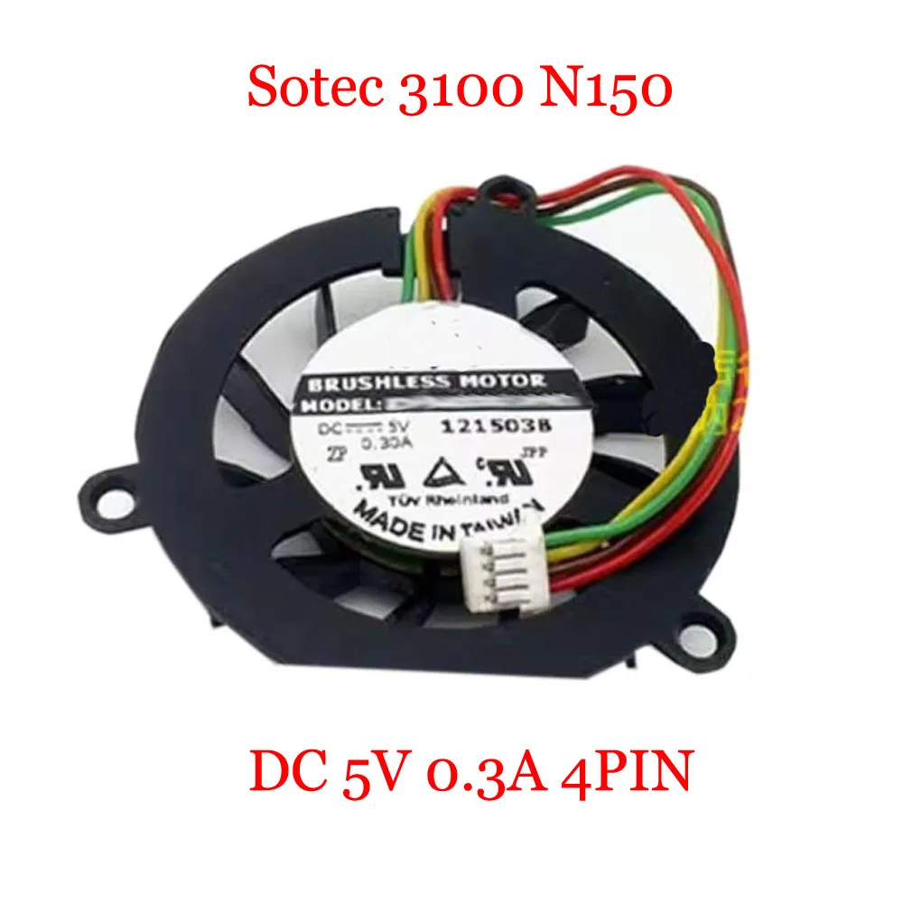 Laptop CPU Fan For Averatec Sotec 3100 N150 DC 5V 0.3A 0.27A 4PIN Black New