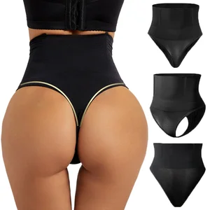 여자를위한 섹시 끈 셰이프웨어 배가 제어 몸 바디 셰이퍼 팬티 거들 높이 허리 형성 슬리밍 속옷 평평한 배꼽 브리프 8 최고의 영업 섹스 거들 -5