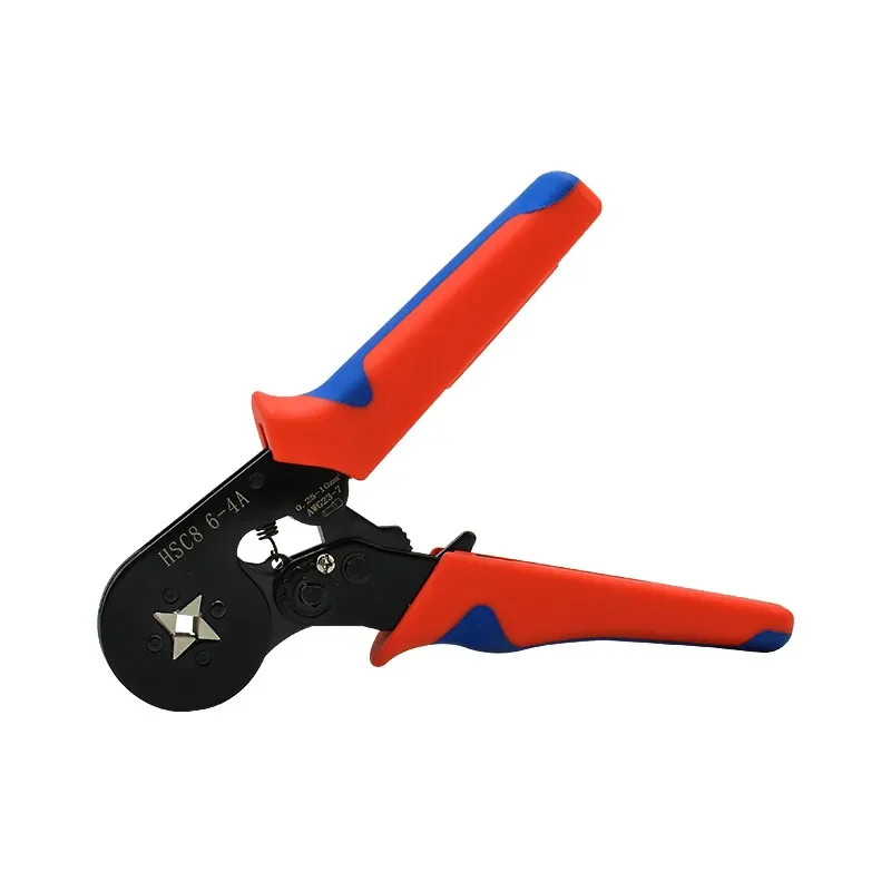 4-Sided Crimping Pliers Set for Tubular Pin Terminals HSC8 6-4A Wire Connector Tool Kit