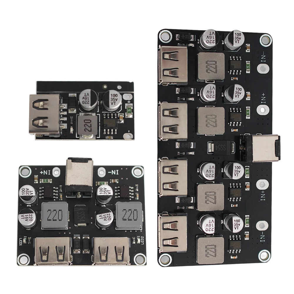 1 stücke USB QC 3,0 QC 2,0 Buck Converter Lade Step Down Modul DC-DC 6-32 V 9 V 12 V 24 V Zu Schnelle Schnell Ladegerät Platine