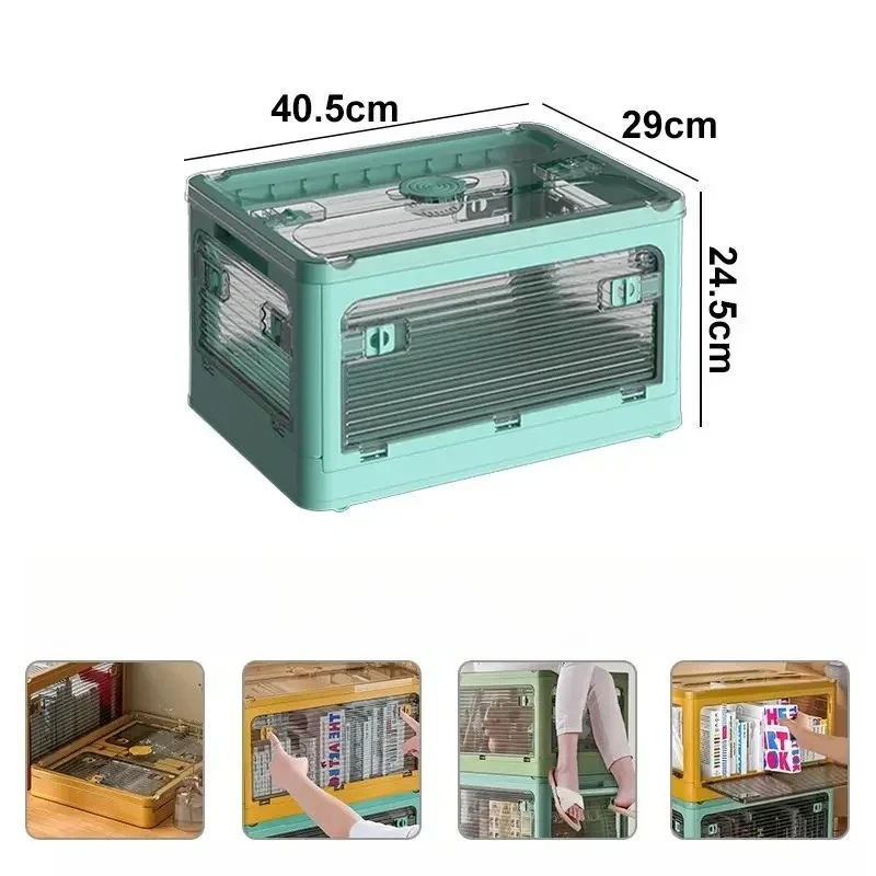 Foldable Storage Box Multi-layer Thickened Trunk Organizer with Lid – Perfect for Camping Picnic Car Storage