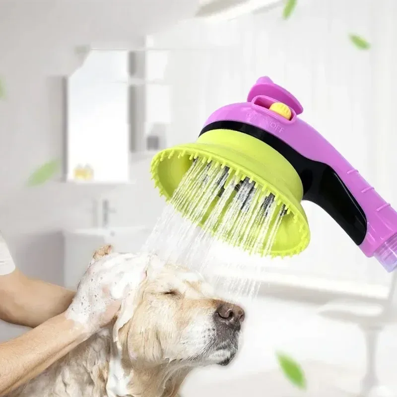 Shower Head Dog Soft Tentacle Massage Bath Head Convenient Dog Cat Cleaning Supplies Pet Shop Wholesale Dog Accessories