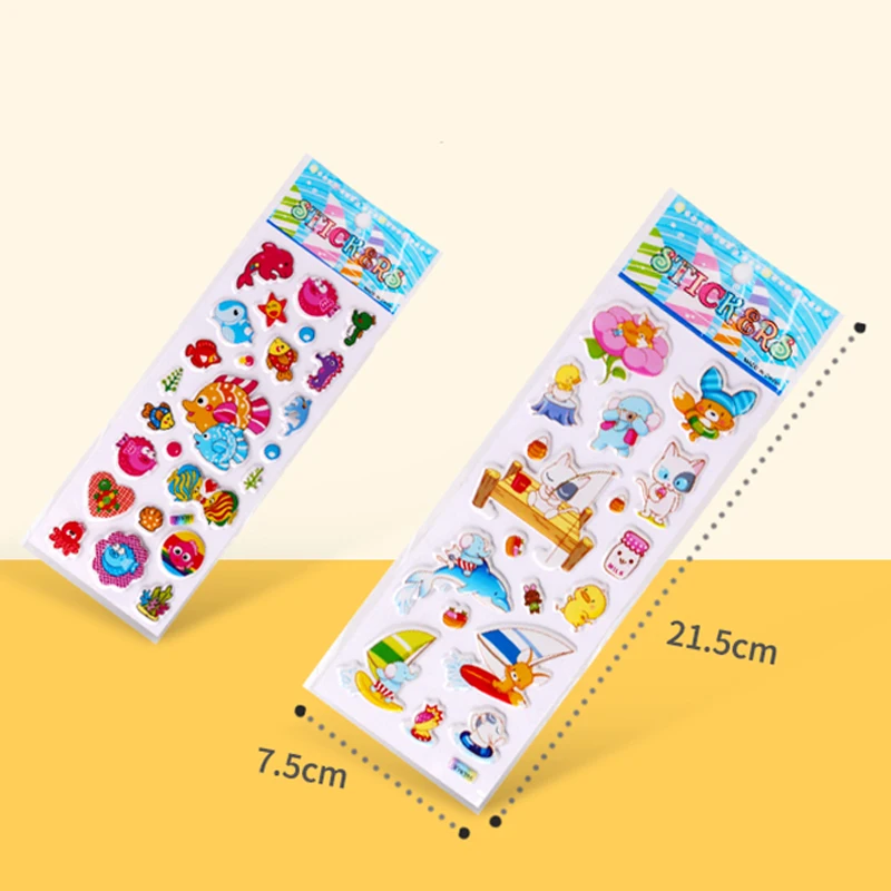 40PCS Children Stickers Mixed Different Kids Gifts for Boys Girls Cartoon Cute Animals Vehicle Toys Infant Baby Reward TMZ
