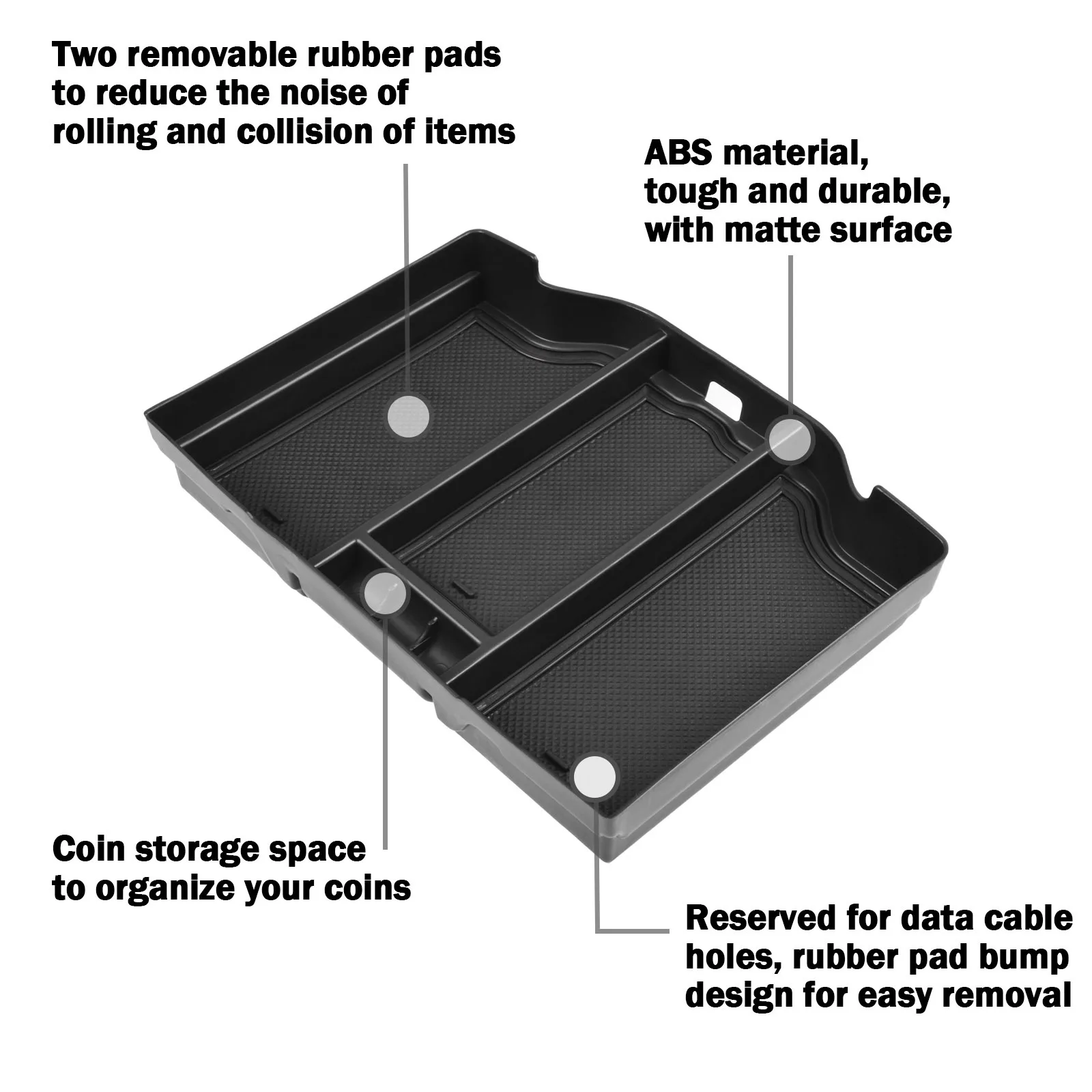 Car armrest box storage box FOR Dodge Ram 2019-2024 RAM 1500 2500 3500 Automotive interior modification Automotive spare parts