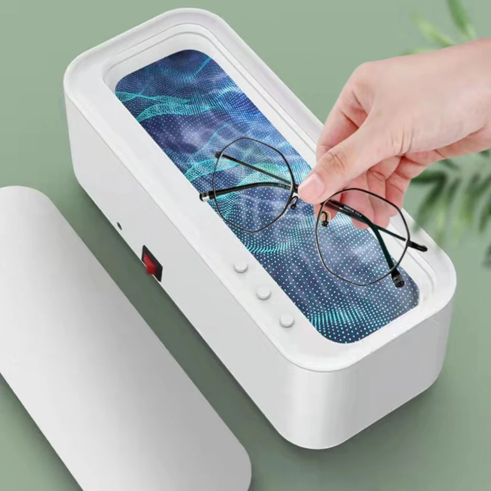 Ultrasonic Cleaner Washer USB Portable Jewelry Necklace Glasses Cleaning Box