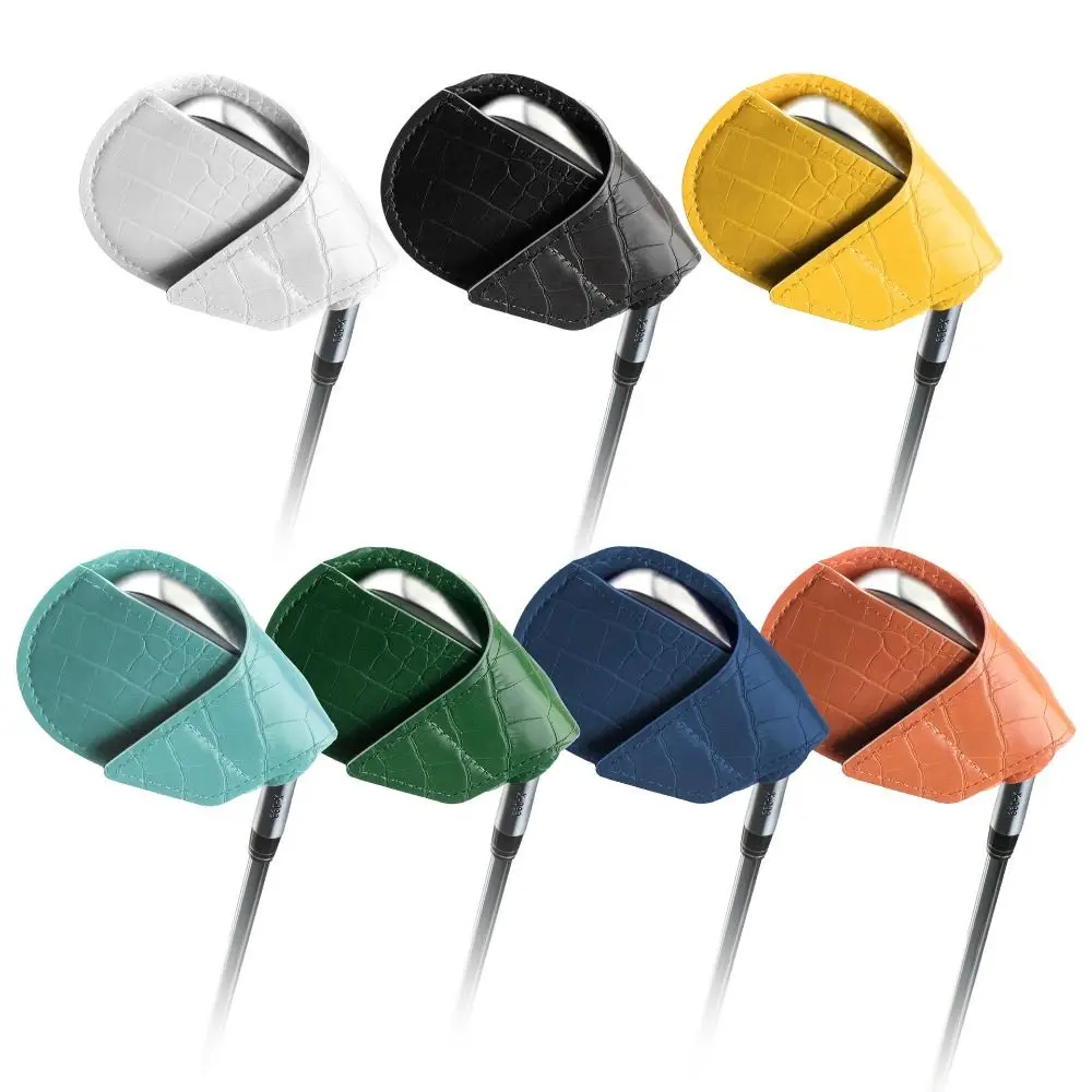 Couvre-chef de Golf en cuir PU, motif Crocodile, équipement d'entraînement de Golf, couvre-chef de Club de Golf, résistant à l'usure et à la poussière