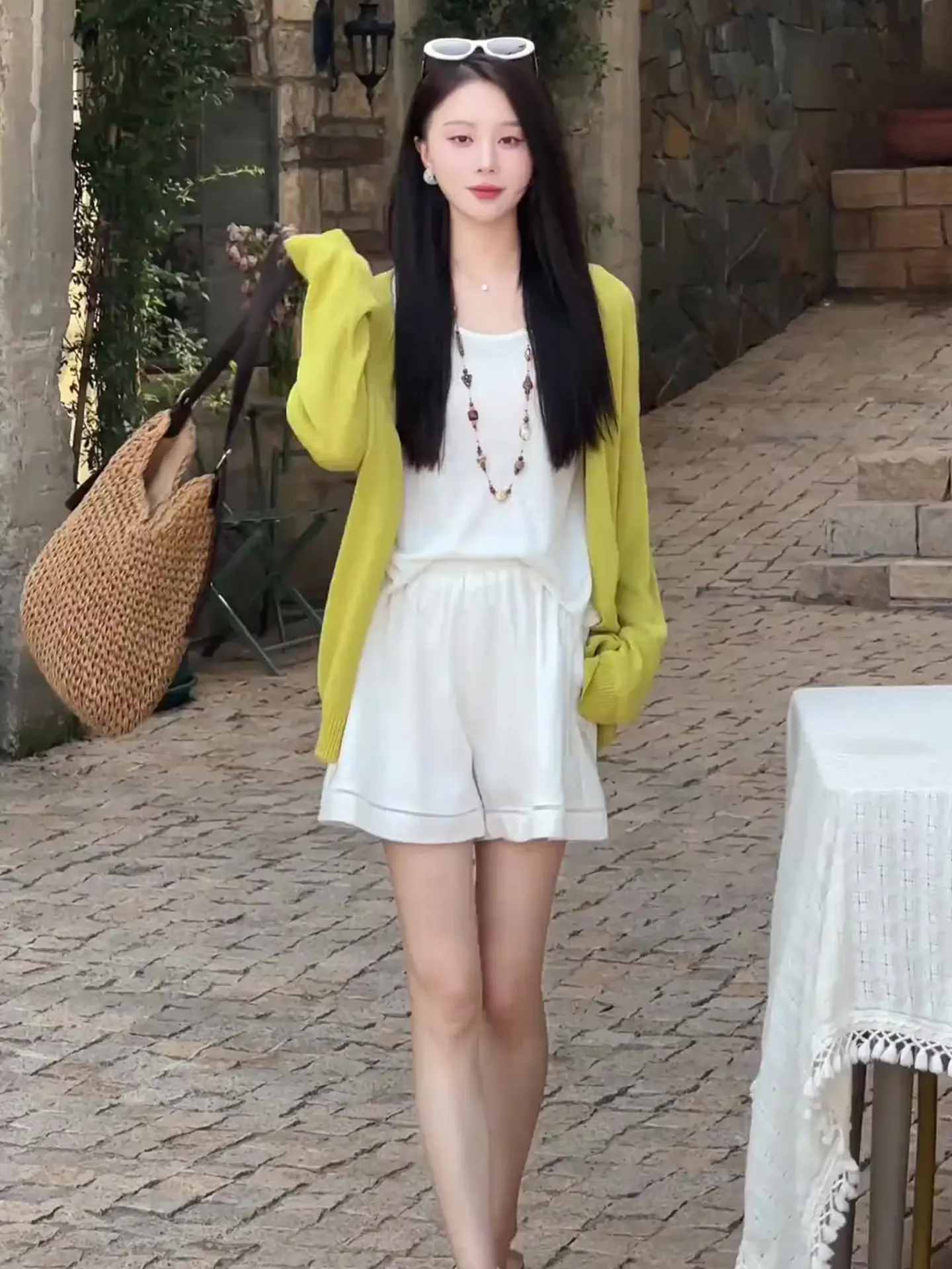 

Женский летний топ Sli Commuter из трикотажа с защитой от солнца, однотонный, модный, универсальный, вязаный, от бренда Poetic Lin