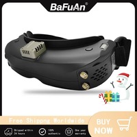 SKY04O PRO FPV Goggles with 1280x720 OLED Display, 5.8GHz 48CH 720P 60FPS Steadyview DVR Head Tracker for RC Car,Drone,Airplane