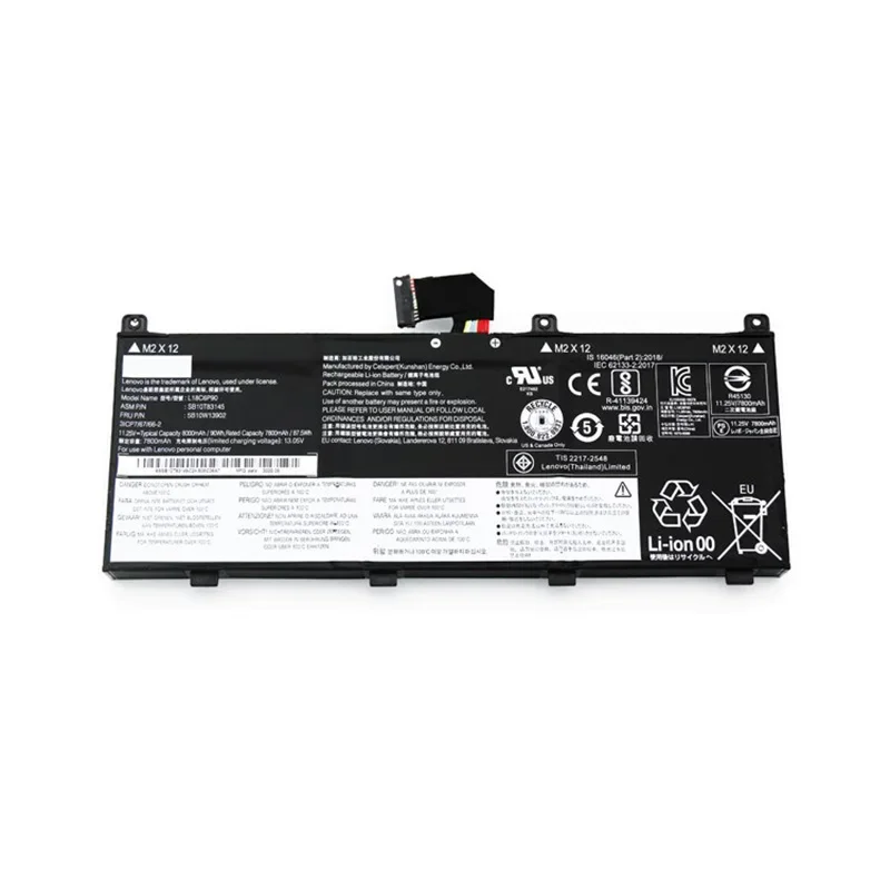 Imagem -03 - Lenovo-bateria Original do Portátil Thinkpad P53 L18m6p90 Sb10k97665 L18c6p90 11.25v 90wh