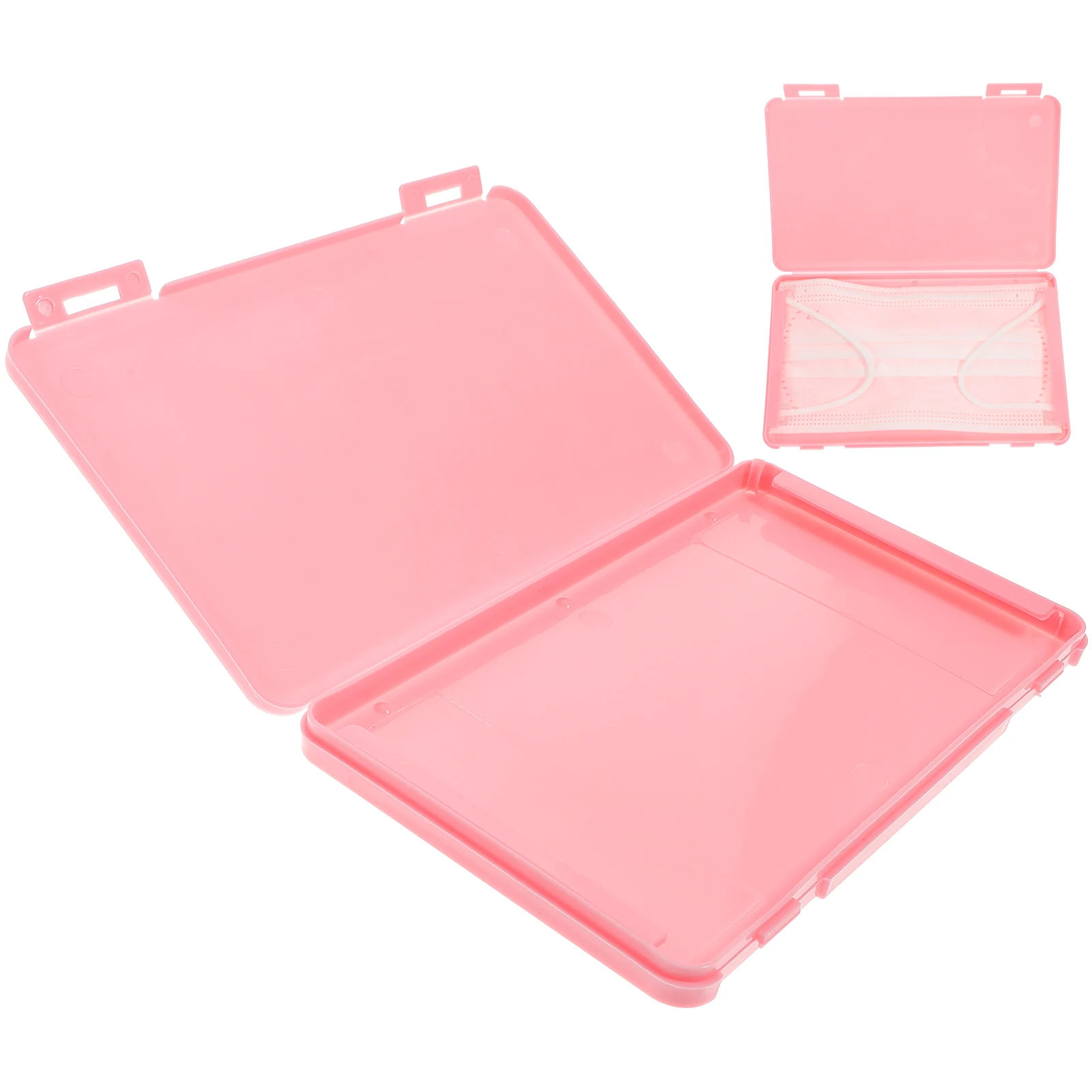 

Plastic Mask Box Storage Box for Mask Face Cover Box Flat Storage Box