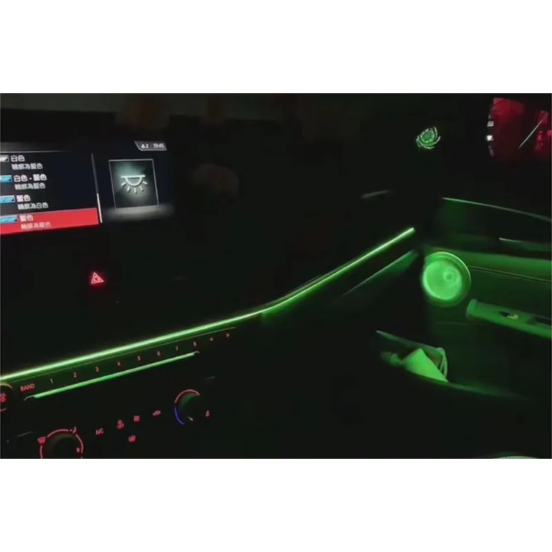 256 Color Symphony Hatchback Air Vent Atmosphere Lamp, Dynamic Interior LED Ambient Strip Fit F20 F21 Compact Car Dashboard Upgr