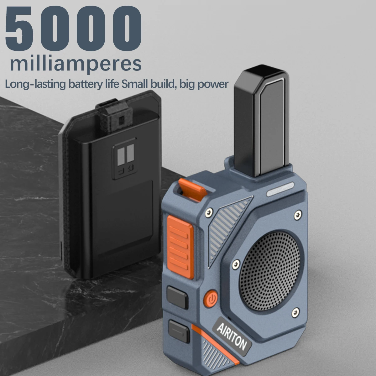 2 uds AIRITON AI-168 Mini Walkie Talkie recargable PMR/FRS portátil de largo alcance NOAA tipo C cargador para viaje de negocios Ham Radio