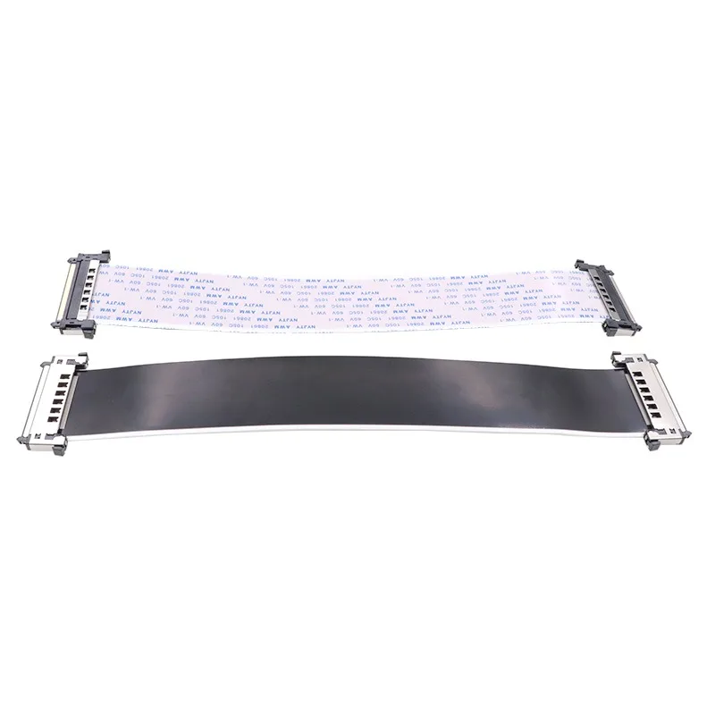 كابل FFC مرن LVDS4K كابل شاشة تلفاز LCD عالي الوضوح 41P/51P حماية من جانب واحد، كابل مضاد للتدخل