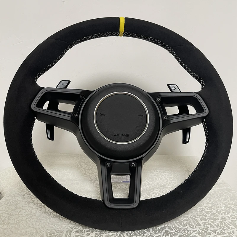 Modify racing car carbon interiors Customized Carbon Fiber Steering Wheel Upgrade For Porsche Panamera