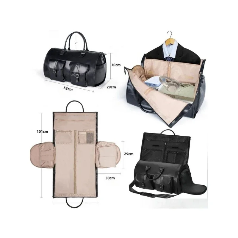 Large-capacity Fitness Commuting Business Trip Home Storage Bag Portable Luxury Suit Storage Bag Waterproof Travel Multi Handbag