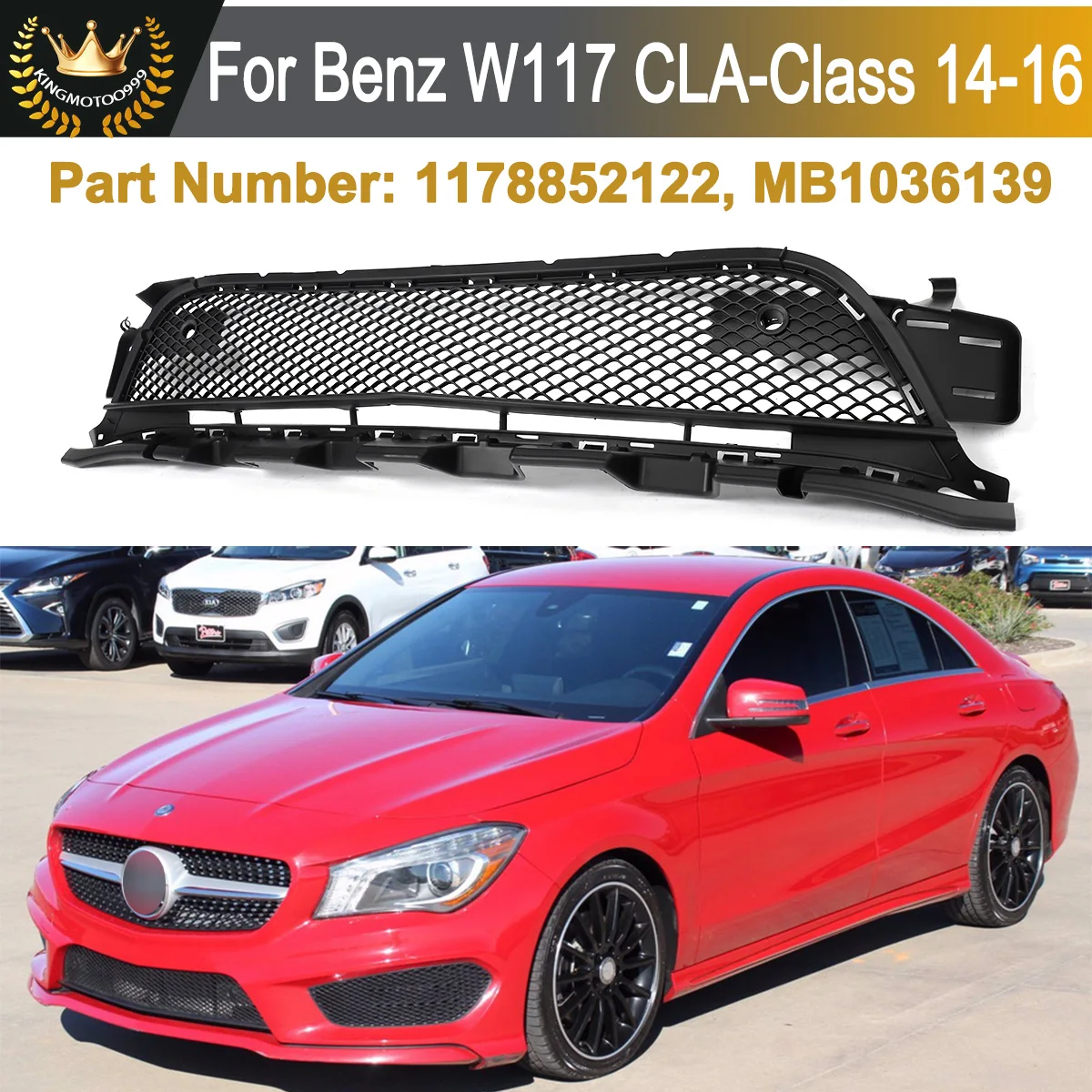 

Нижняя решетка переднего бампера A1178852122 для Mercedes Benz CLA W117 2013-2015