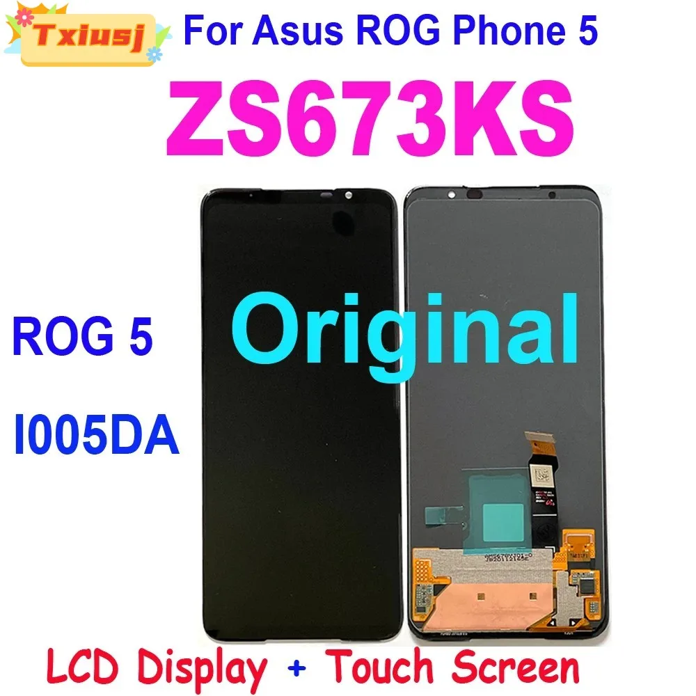 AMOLED LCD For ASUS ROG Phone 2 Phone 3 Phone 5 ZS660KL ZS600KL ZS661KS ZS673KS LCD Display Touch Screen Digitizer Assembly