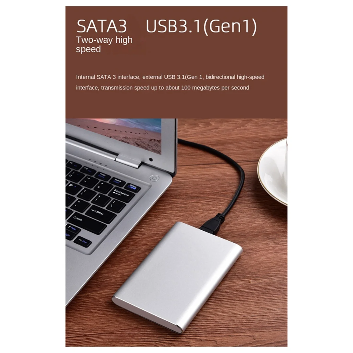 

Efficient 2.5In SATA3 to USB3.1 SSD Mechanical Notebook Hard Drive Box Grey