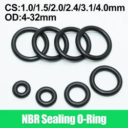 Rubber O-ring Sealing Gasket cs 1/1.5/2/2.4/3/4mm for Faucet Hose Plumbing Seal Valve Water Oil Resistant Heat resistance O Ring