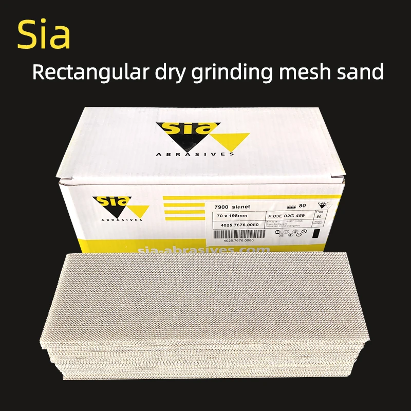 Sia Rectangular Dry Scrub Screen Sand 70×198mm Hand Planer Sandpaper Is Suitable For MIRKA Hand Push Board Vacuum Sandpaper