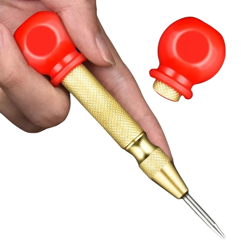 Automatic Center Punch Kerner Woodworking Metal Puncher Steel Hole Self Pin Mark Spring Loaded Dent Marker Hand Tool Carpenter