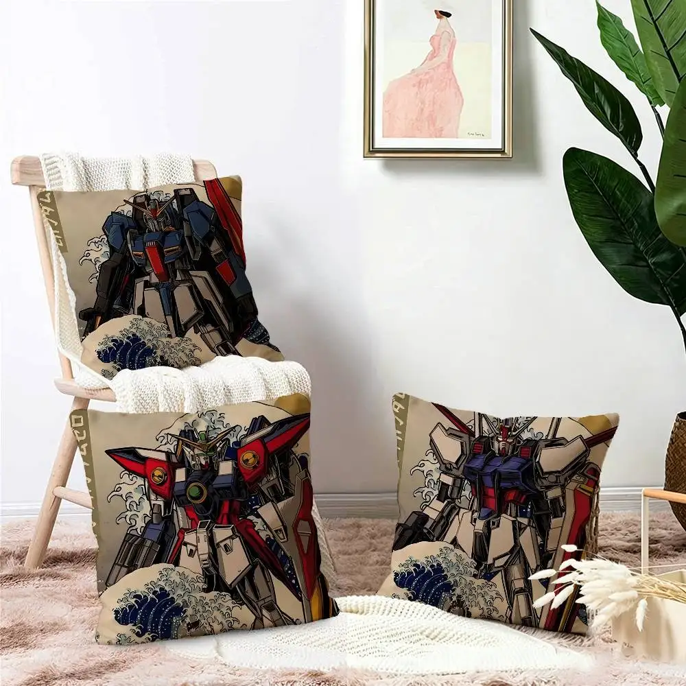 G-Gundam Pillow Cushion Cover Pillowcase Living Room Sofa Home Decor Customized