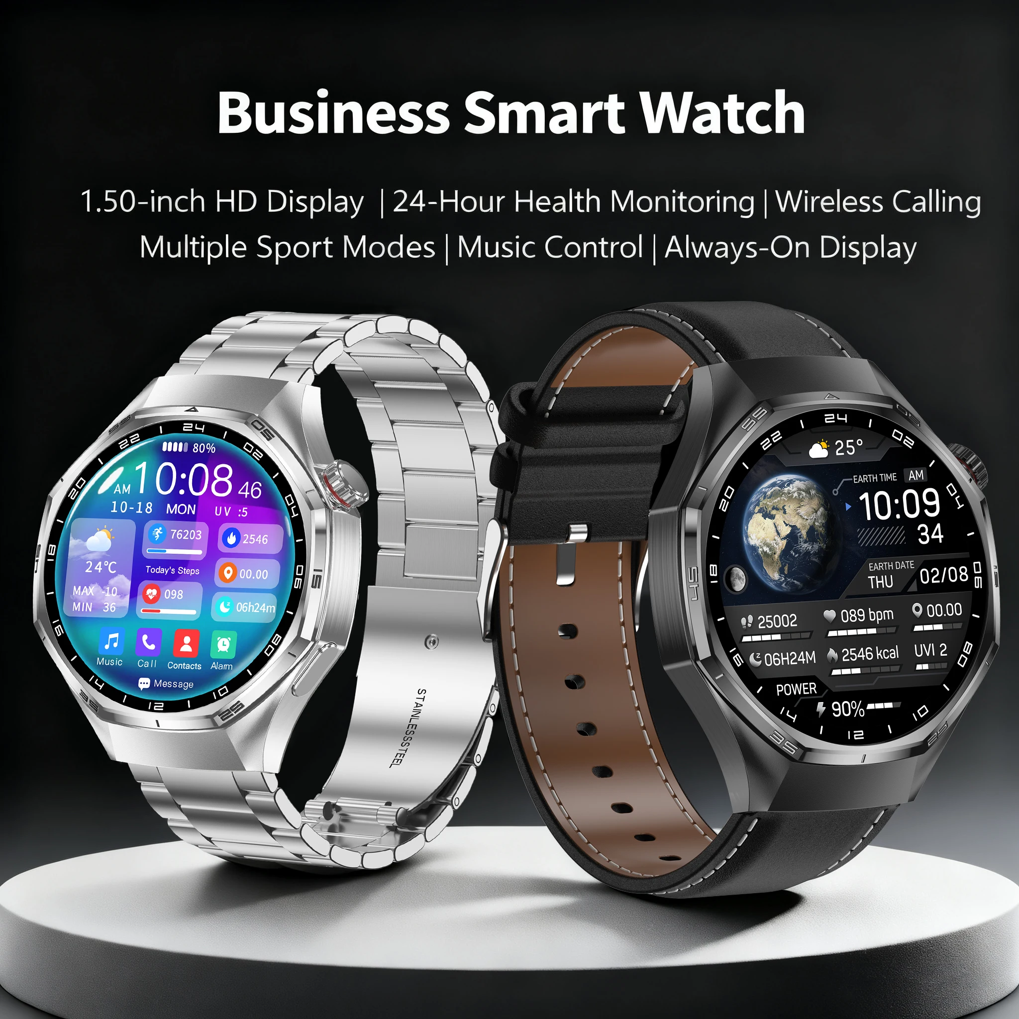 

2025 NEW G T6 Max SmartWatch GPS Sports Tracker with Compass AMOLED Screen IP67 Waterproof Bluetooth Call Function for Men Women
