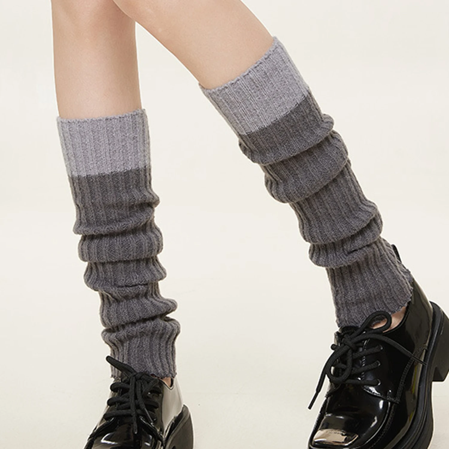 Fashion Y2k Winter Leg Warmers Fluffy Goth Accessories Gothic Lolita Knit Long Socks Long Soft Boot Socks Women