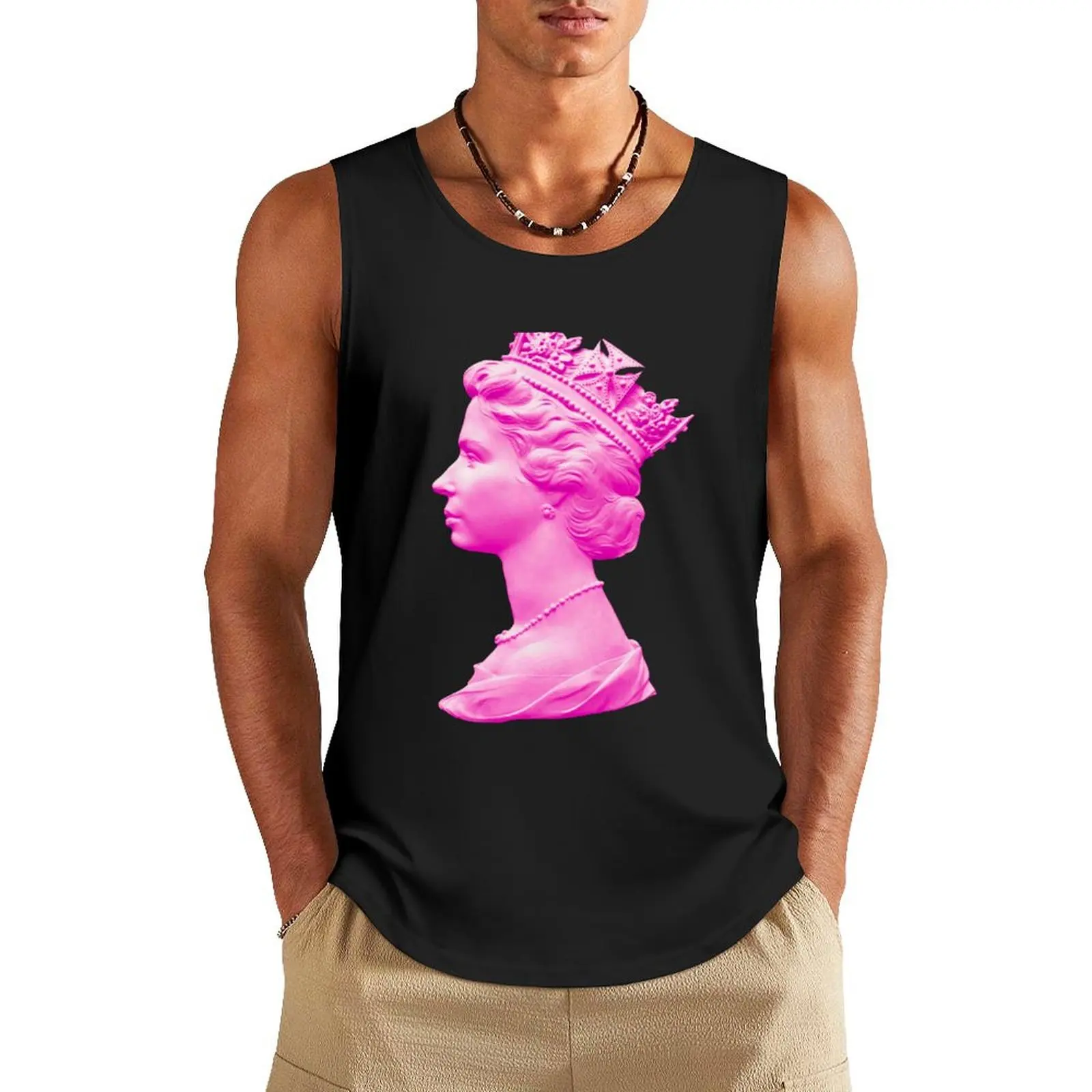 

Queen Elizabeth II Tank Top Men's vest Sports clothing