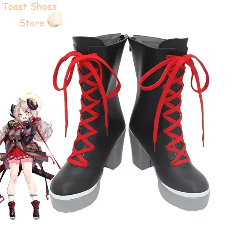 

Game Blue Archive Shishido Izumi Cosplay Shoes Halloween Carnival Boots PU Leather Shoes Cosplay Props Costume Prop