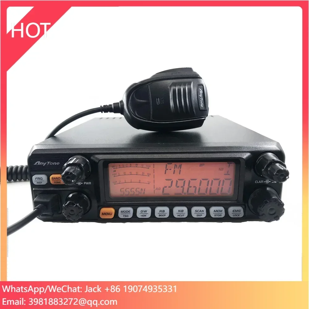 

New ANYTONE AT-5555N II CB Radio 25.615 - 30.105 Mhz 40 Channel Mobile Transceiver AM/FM/SSB 11 Meter Radio Car Radio