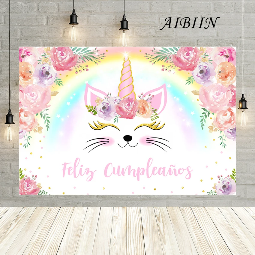 

AIBIIN Baby Shower Background First Communion Baptism Newborn Boys Girls Mi Primera Comunión Photography Background Decorations