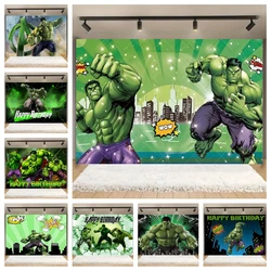 Superhero Hulk Marvel The Avengers Boys Kids Room Gifts Birthday Party Backdrop Custom Decor Photography Background Studio Props