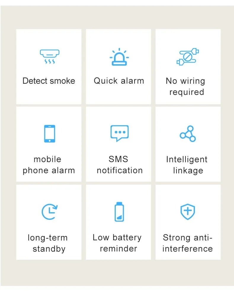 Tuya كاشف الدخان الذكي واي فاي/زيجبي الحماية من الحرائق إنذار أمن الوطن مستشعر التدخين العمل مع Tuya Zigbee Hub #6