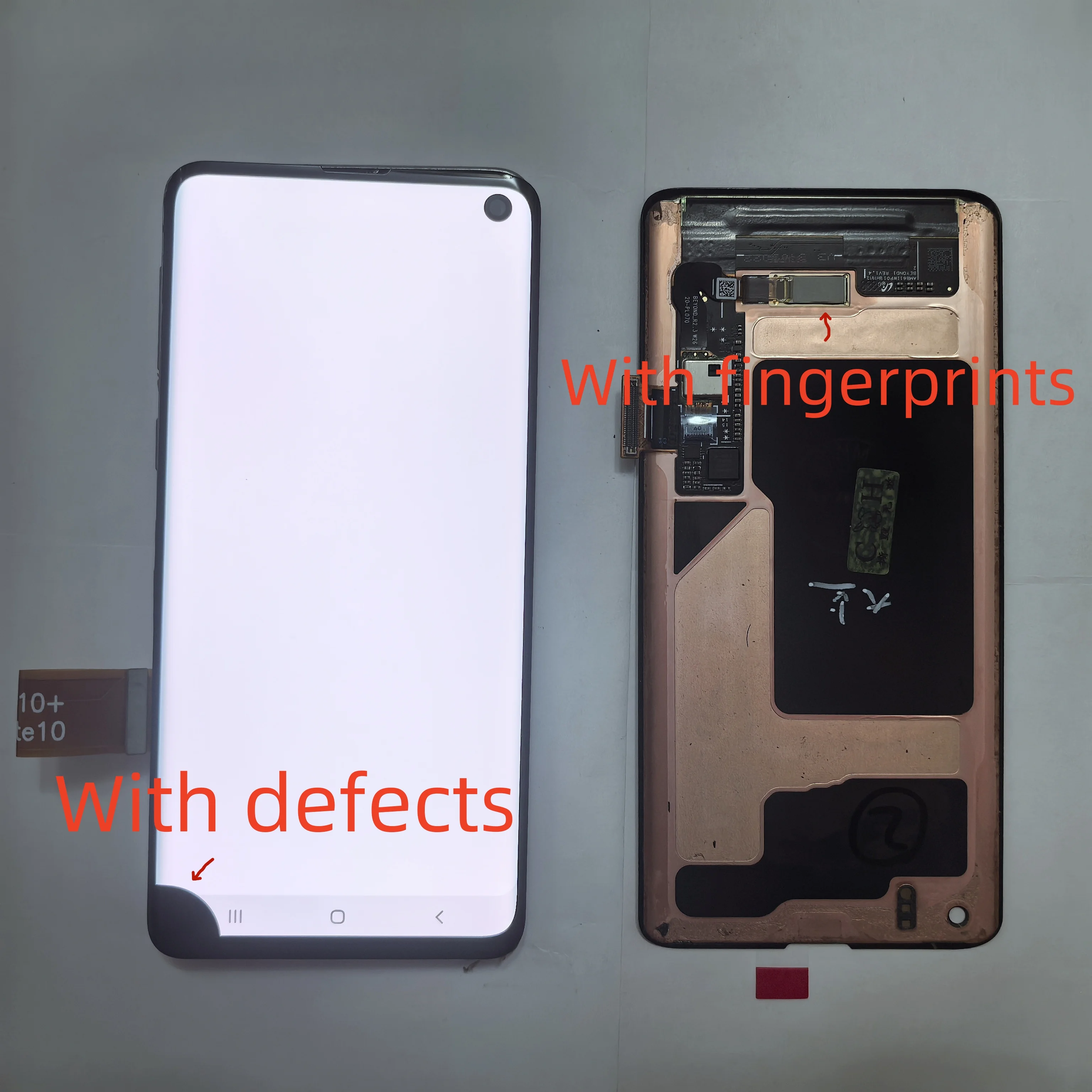 Super AMOLED With defects For Samsung Galaxy S10  G973 G973U G973F LCD Display Touch Screen Digitizer Assembly 100% testing