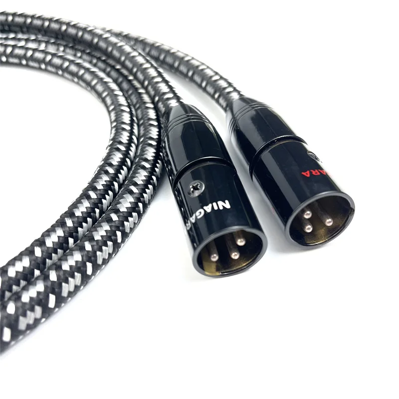 Para Niagara XLR kabel zbalansowany PSS srebrny 2XLR męski na żeński kabel Audio do wzmacniacza odtwarzacza CD