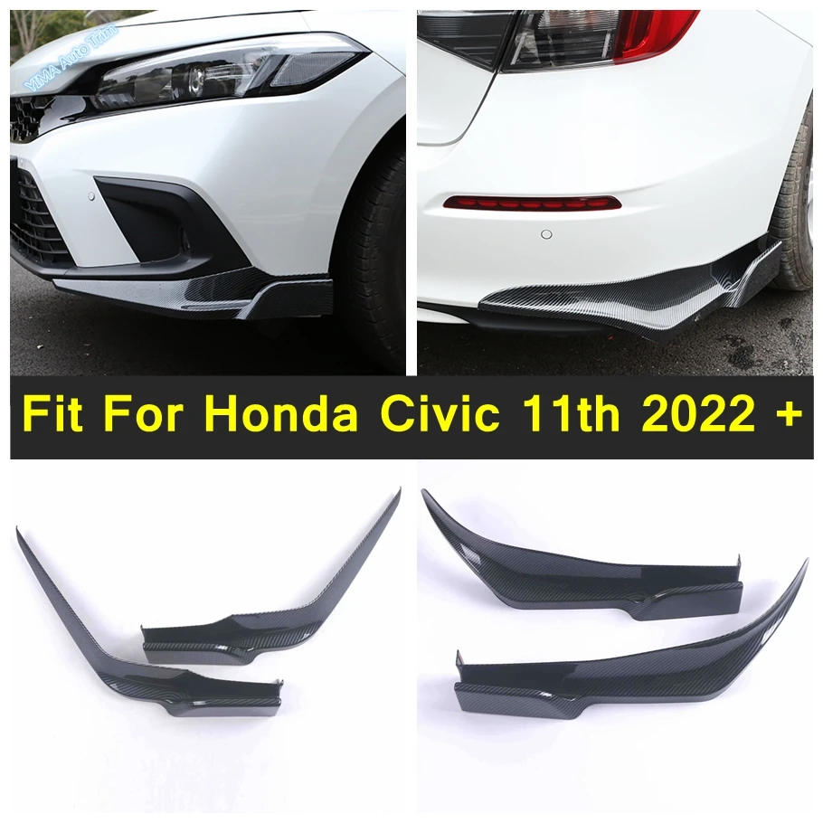 Auto Bumper Protector Corner Guard Anti-Scratch Stripes Cover Trim Body Molding For Honda Civic 11th 2022 2023 2024 Accessories