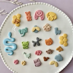 Bear/Rabbit/Dog/Bee/Elephant/Frog/Snake/Money/Cat/Owl Shaped Animal Clay Cutters Polymer Cutting Mold for Jewelry Pendant Making