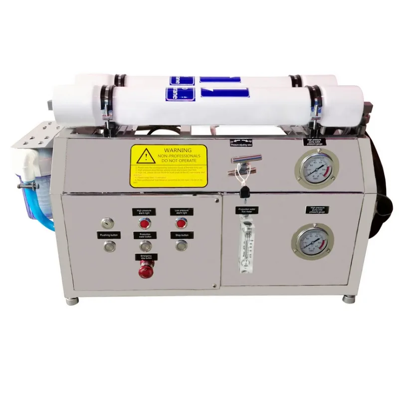 Unidad de desalinización de agua de mar Planta de desalinización de agua de mar para barco Watermaker Barco de desalinización de agua de mar 24 v