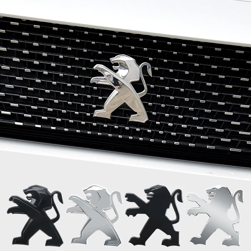 Car Logo Front Emblem Rear Trunk Badge Sticker for Peugeot 207 307 107 407 507 508 408 308 206 406 5008 3008 Car Accessories