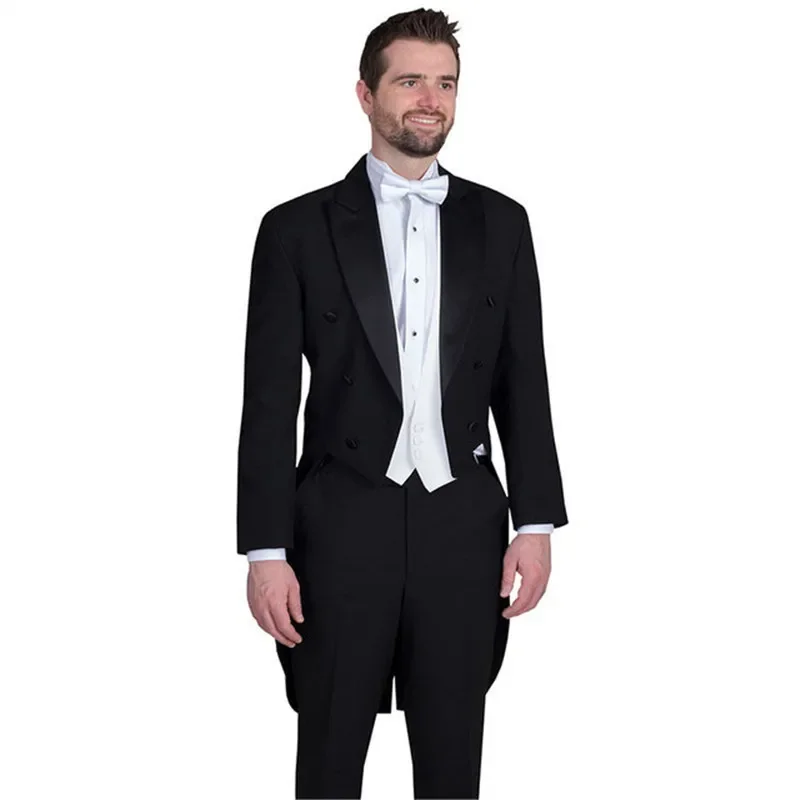 

Slim Men Suits Handsome Mens Wedding Suit Groomsmen Groom Tuxedos Party Prom Business Suit (Jacket+Pants)